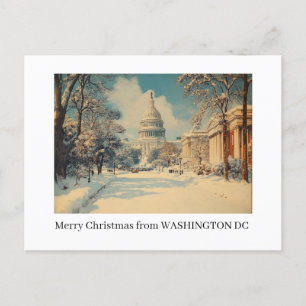 vykort för Helgdag i Washington DC God jul