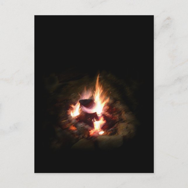 Vykort för helgdagCampfirefoto (Framsida)