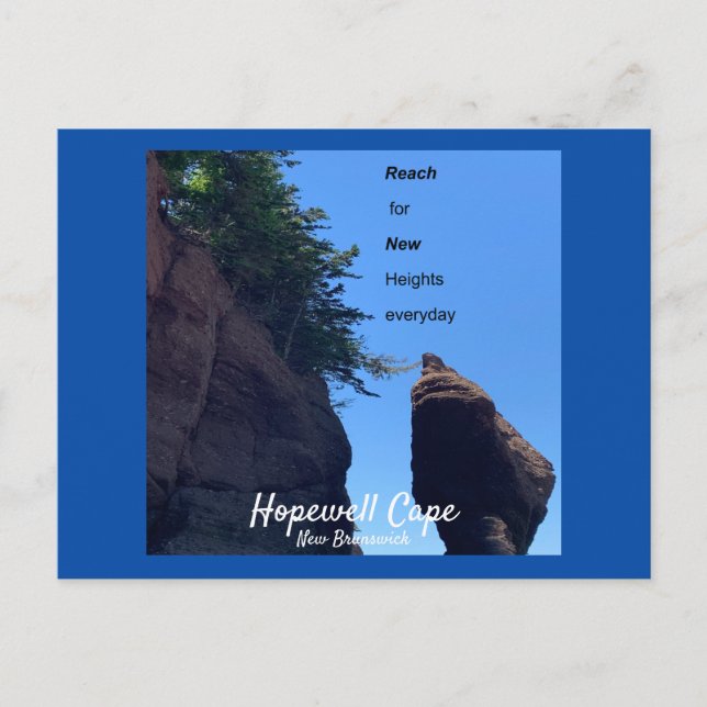 vykort för Hopewell Cape New Brunswick (Framsida)