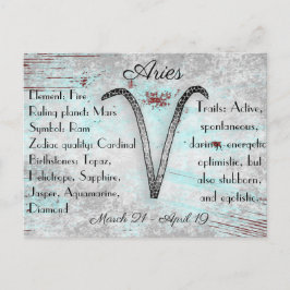 vykort för Horoscope Sign Aires