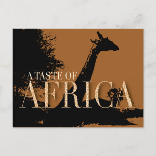 Vykort för inbjudan till den afrikanska parten
