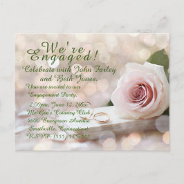 vykort för inbjudan till förlovningsfest