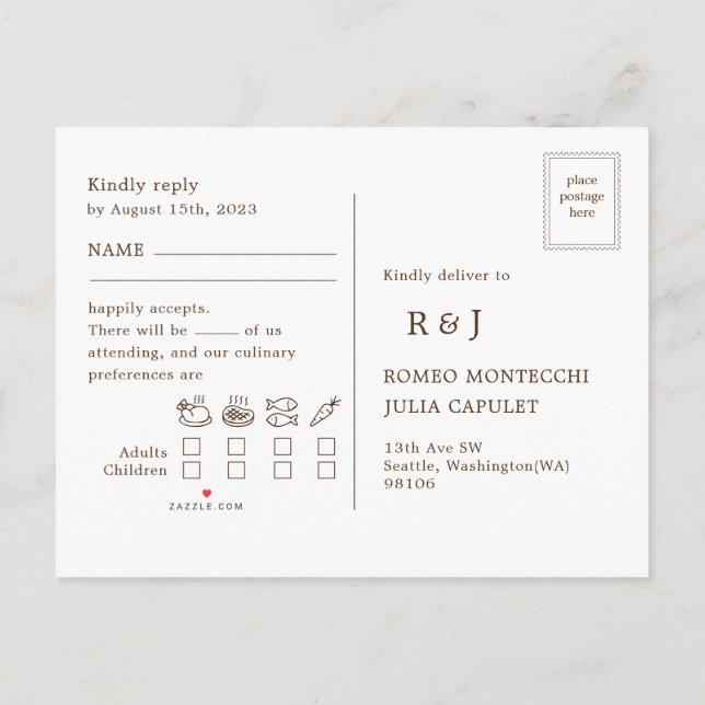 Vykort för inbjudan till OSA av inbjudan till Fall (Baksida)