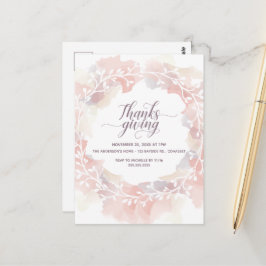 vykort för inbjudan till thanksgiving