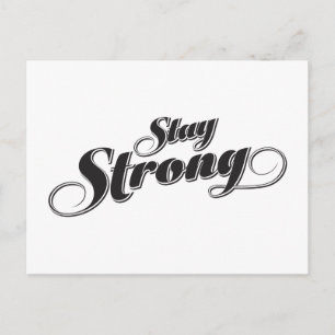 Vykort för inspirationerande motiv med starka cita