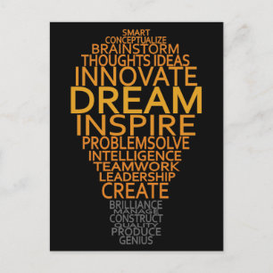 vykort för inspirationsljus-anpassningsbar