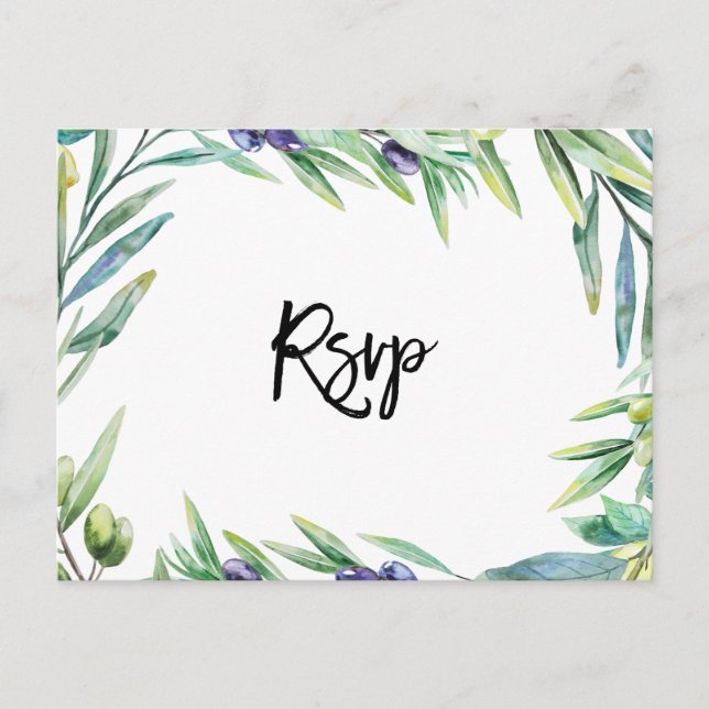 vykort för italien oliver och citroner bröllop OSA (Framsida)