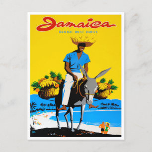 vykort för Jamaica vintage resor