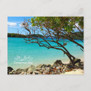 vykort för johannesört Cinnamon Bay Beach