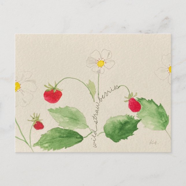 vykort för jordgubbar (Framsida)