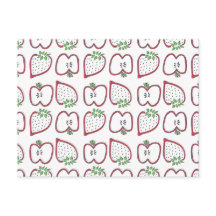 vykort för jordgubbsäpple