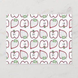 vykort för jordgubbsäpple