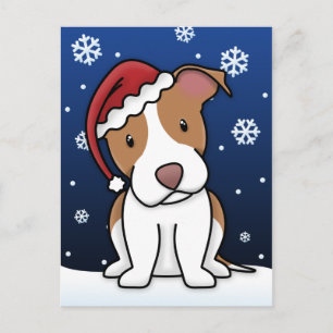 Vykort för jul för Kawaii groptjur