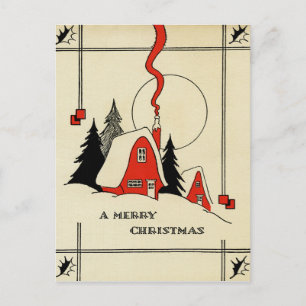 Vykort för julbergs Vintage