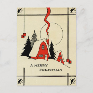 Vykort för julbergs Vintage