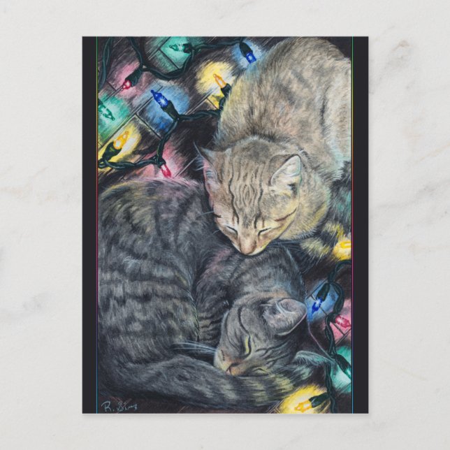 Vykort för julgranar i Kattunge (Framsida)