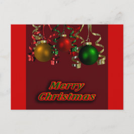 Vykort för julgranar Lökar och Rosett band