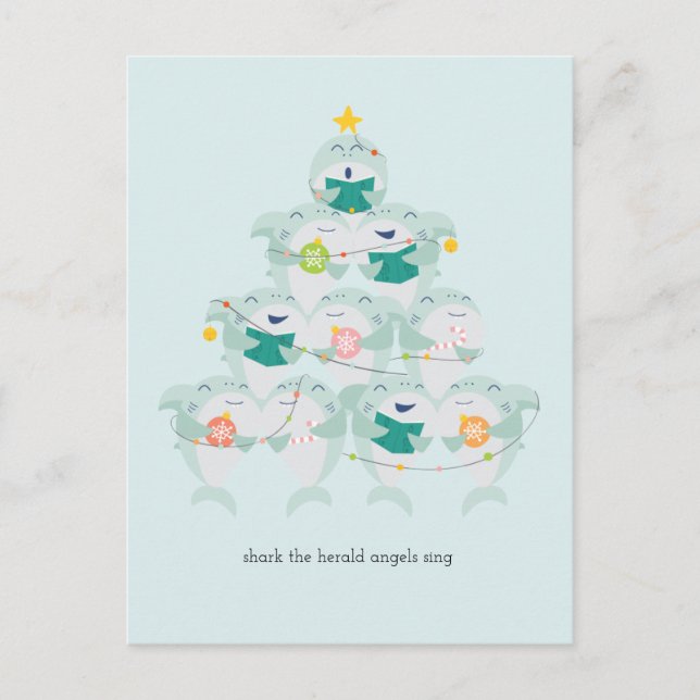 vykort för julhaj Choir Helgdag (Framsida)