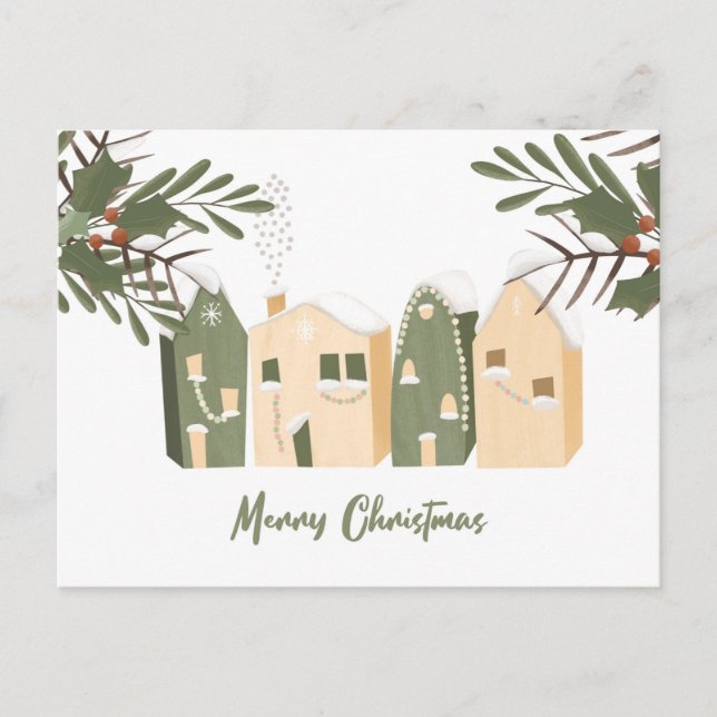 Vykort för julhus (Framsida)