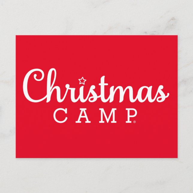 Vykort för julklapp | CHRISTMAS CAMP (Framsida)