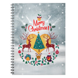 Vykort för julkunds meddelande anteckningsbok