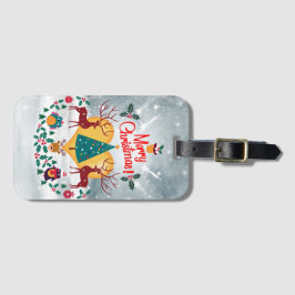 Vykort för julkunds meddelande bagagebricka