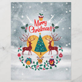 Vykort för julkunds meddelande brevhuvud