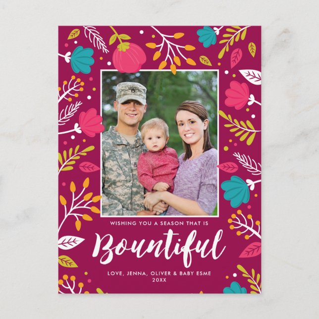 Vykort för julstudentkort, Helgdag (Framsida)