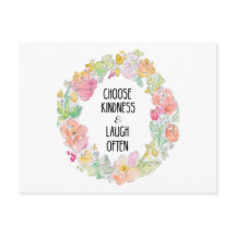 Vykort för känslolöshet och lockinspiration till B