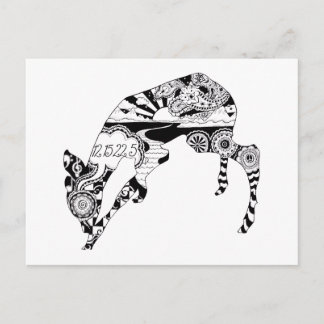 vykort för kärlek Hjort