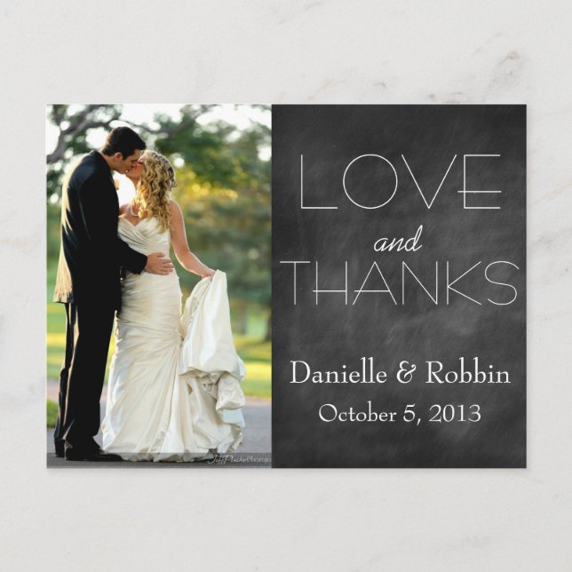 vykort för kärlek och tack (Framsida)