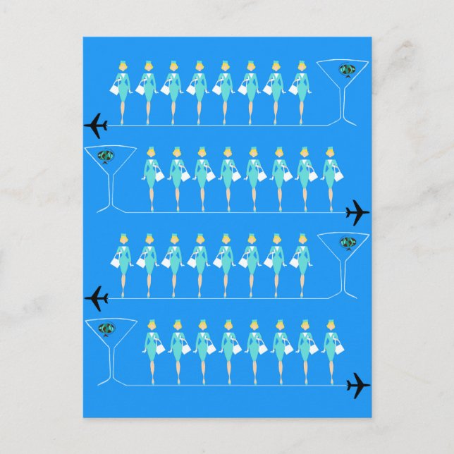 Vykort för klassisk flygledningstjänst (Framsida)