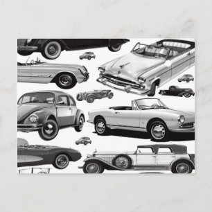 Vykort för klassiska bilar