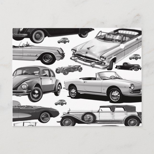 Vykort för klassiska bilar (Framsida)