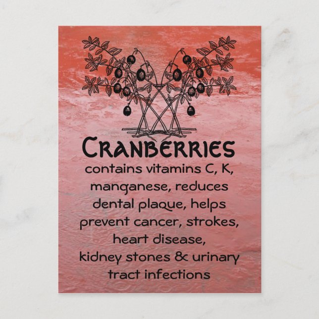 vykort för kranbär (Framsida)