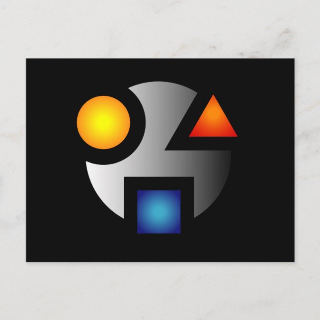 vykort för kryptografisk logotyp (Framsida)