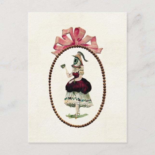 vykort för kvinnlig Öga (Framsida)