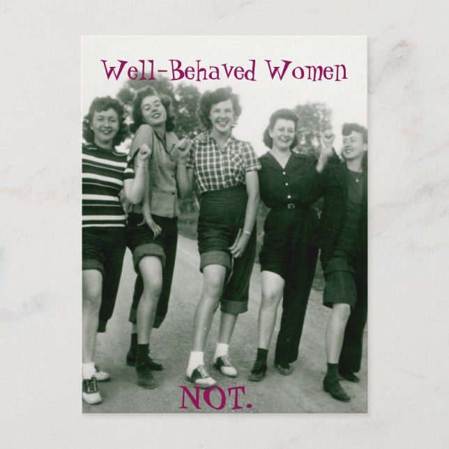 vykort för kvinnor i Retro/Rockabilly (Framsida)