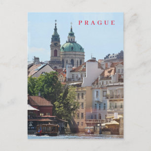 vykort för kyrka i Prag