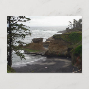 vykort för "låg tid vid Depoe Bay, Oregon"