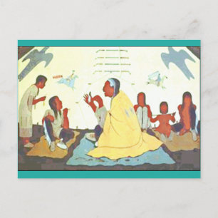 vykort för Lakota Storyteller