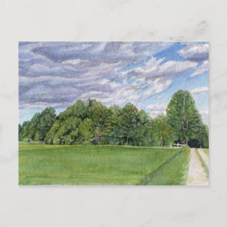 vykort för land Fält