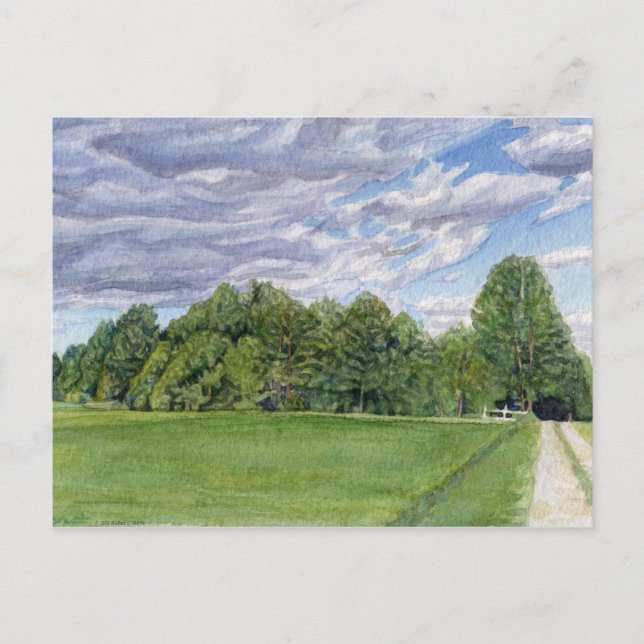 vykort för land Fält (Framsida)