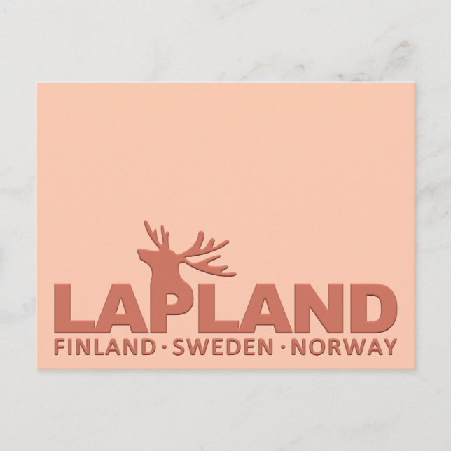 vykort för LAPLAND-anpassningsbar (Framsida)