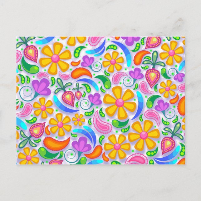 vykort för lätt blommigt (Framsida)