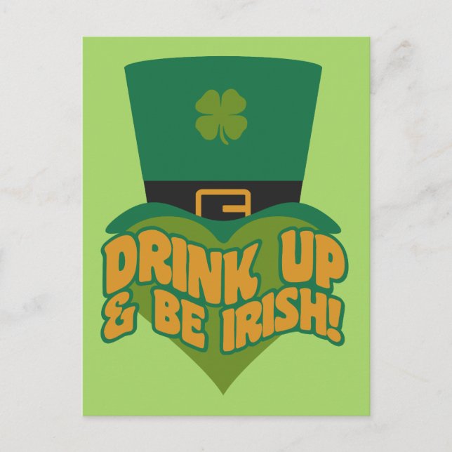 vykort för Leprechaun anpassningsbar (Framsida)