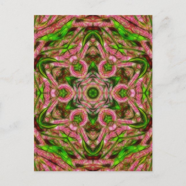 vykort för lodrät av kaleidoskop för surreala watt (Framsida)