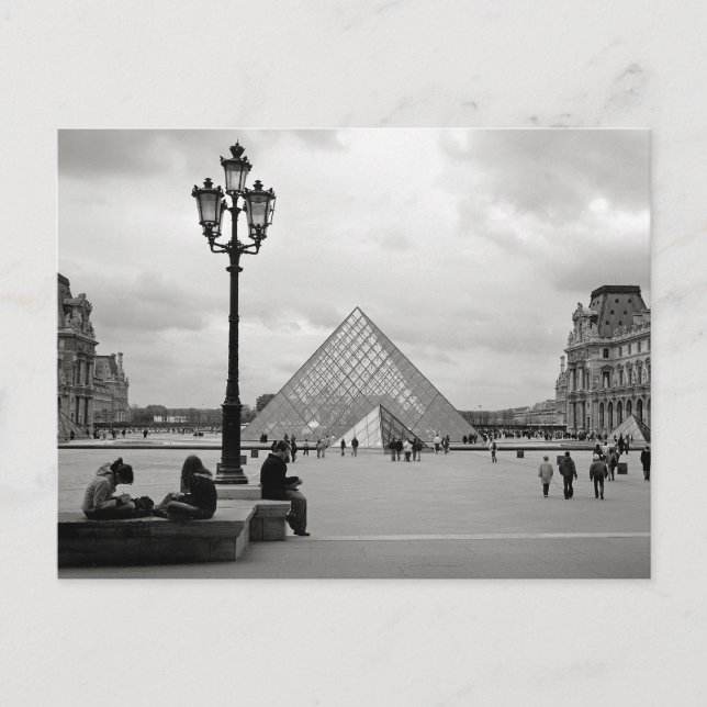 Vykort för Louvre Glass Pyramid (Framsida)