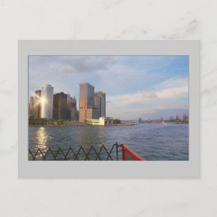 vykort för "Lower Manhattan at Sunset"