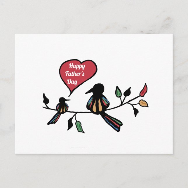 vykort för lycklig fars dag (Framsida)